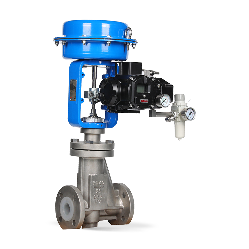 BR.W61F Series fluorine lined single seat control valve