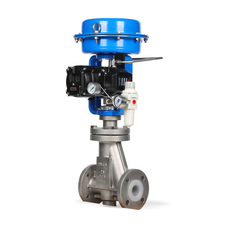 BR.W61F Series fluorine lined single seat control valve