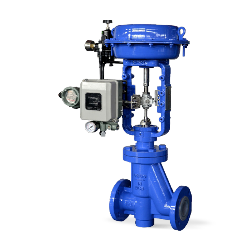 BR.W61F Series fluorine lined single seat control valve