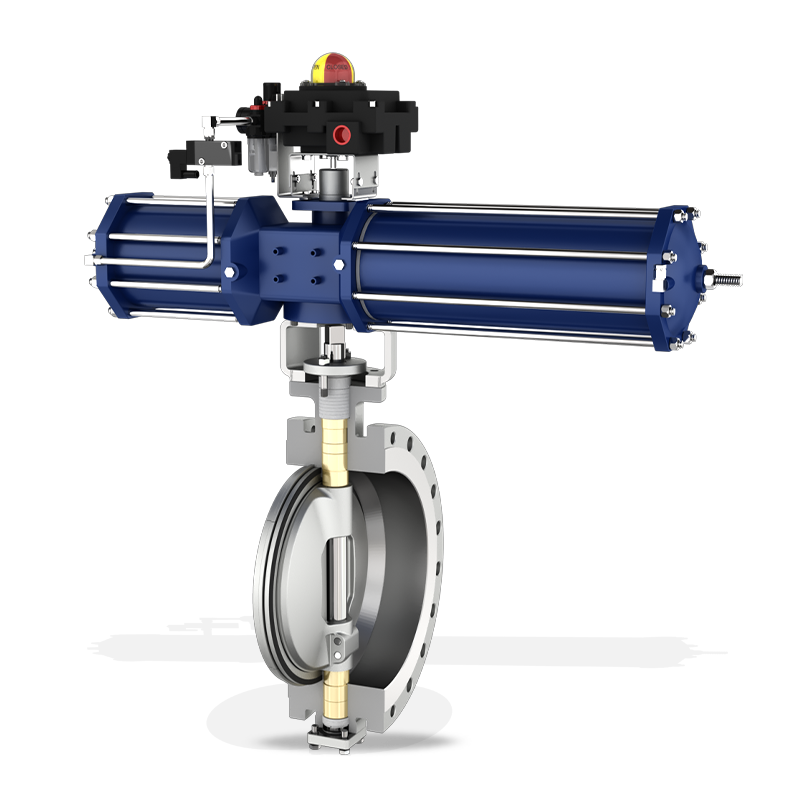 BR.W73E Series three eccentric butterfly valves