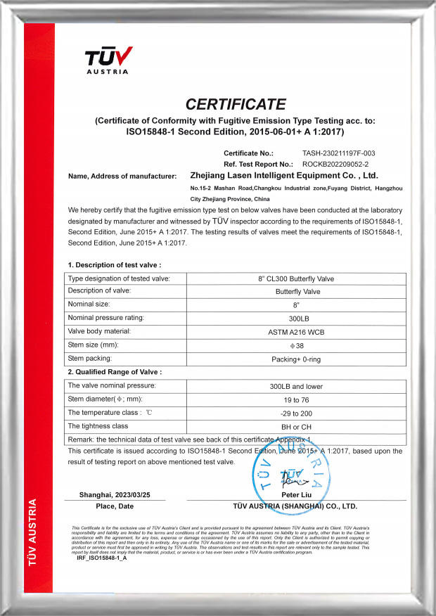 TUV ISO15848 Certificate (8